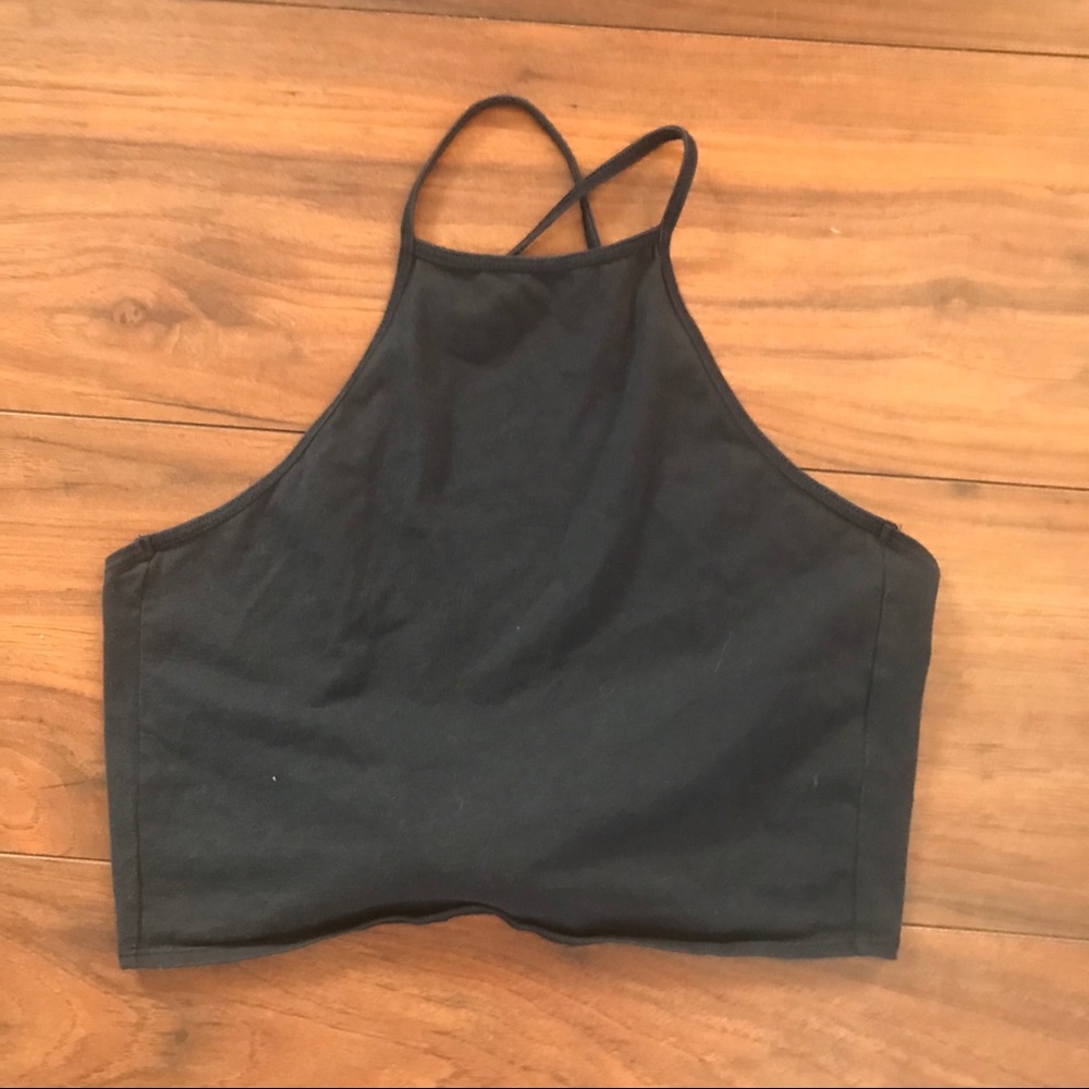 ❌SOLD❌Hollister Navy Blue Halter Top - Picture 2 of 5